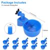 10Pcs Chicken Automatic Watering Cups Drinker Waterer for Hen Poultry Duck Quail