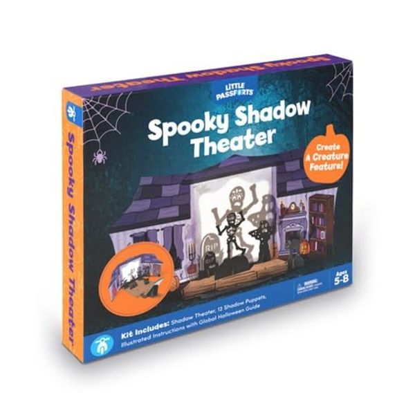 Little Passports Spooky Shadow Theater | Halloween Craft Kit for Kids Ages 5-8 | Fun DIY Kit for Halloween Stories and Games