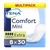 Multipack 8X TENA Comfort Mini Extra (450ml) 30 Pack Incontinence Protection