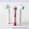 Electric Toothbrush Travel Case for Oral-B Toothbrushes - 4 Pcs Toothbrush Head Covers Compatible with Oral B Electric Toothbrush Heads (Blue)