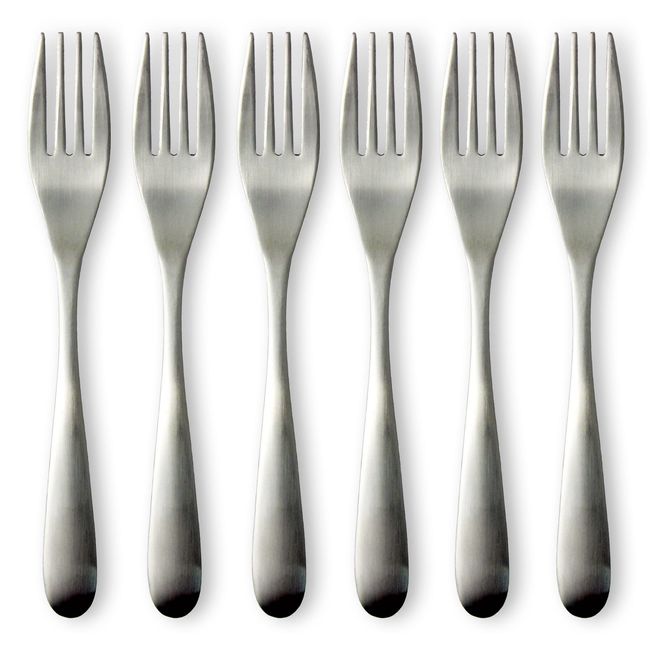 Nagao NT-5 Dinner Forks, Set of 6, Stainless Steel, Made in Japan