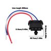 ECSiNG Cooling Fan Motor Harness Connector 3P Compatible with Ford Sable, Taurus 2946409