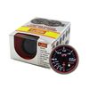 AUTOGAUGE RSM60 Boost Meter, Angel Ring, Black Face White LED, Warning Function, 60 Pie, 60AGBO-RSM