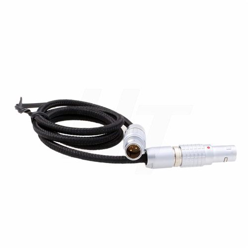 HangTon Braided Power Cable 0B 2 Pin Male for Lemo Teradek Bolt Bond, ARRI Alexa RED Camera Transvideo Monitor, Zacuto Viewfinder, Z CAM E2-M4 EVF 60cm