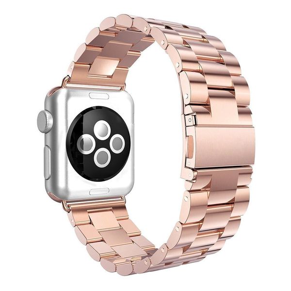 AISPORTS Compatible with Apple Watch Strap 41mm 40mm 38mm for Women Men, Adjustable Solid Stainless Steel Sport Wristband Metal Bracelet Replacement Strap for Apple Watch Series 9/8/7/6/5/4/3/2/1/SE