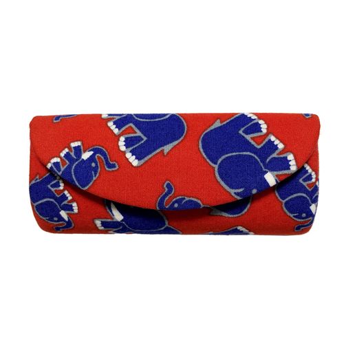 NaRaYa NaRaYa Lipstick Case Lip Pouch Women's NB65 (Red Elephant Pattern)