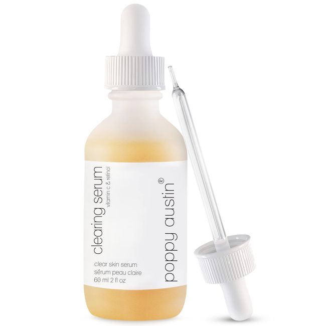 Poppy Austin Serum for Face, Face Serum for Acne Prone Skin, 2oz - Skin Clearing Serum for Face, Acne Scar Serum for Oily Skin, Niacinamide Serum for Hyperpigmentation, Wrinkles, Pore Minimizer Serum