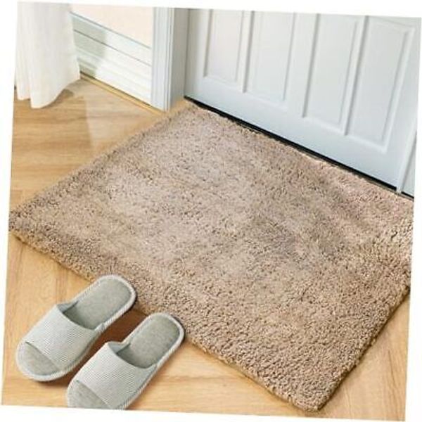 Dirt Trapper Door Mat Indoor Entrance 24" x 35.5" Non-Slip Stain 2' x 3' Taupe