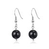 Philip Jones Black Onyx Gemstone Round Drop Earrings