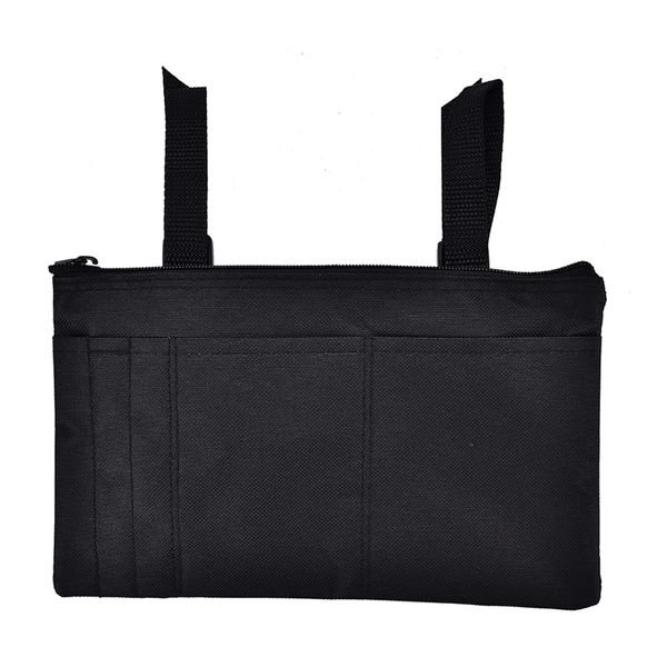 Wheelchair Side Bag,Wheelchair Panniers Pouch Bag for Your Mobility Devices Fits Most Scooters Manual Powered Or Electric Wheelchairs (Black)