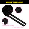 EBIN Wonder Wig Solution Tie-Up Bonnet Black - Extra Jumbo