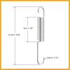 Partuto Motorcycle Main Stands Bracket Kickstand Return Spring for GN125 Replacement