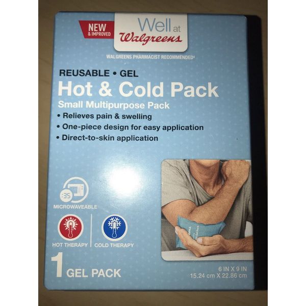 New Sealed Walgreens Reusable Gel Hot & Cold Pack Small Multipurpose Relief