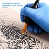 Tattoo Practice Skin - Combofix 15Pcs Blank Tattoo Practice Skin Soft Double Sides Fake Skin 7.4x5.6" Thin Eyebrow Tattoo Practice Skin for Beginner & Experienced Tattoo Artist (15pcs) (15pcs)…