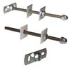 Cast Iron Radiator Stay/Bracket/Tie/Retainer/Fixing White (Threaded Fixing) (Back Plate Fixing)