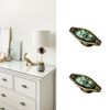 CcHhyyt Oval Knobs Zinc Alloy Cabinet Pulls Furniture Knobs Starry Pattern Cupboard Handle Drawer Pulls Solid Metal Kitchen Hardware Handles for Cabinet Drawer Wardrobe (2pcs/Set)