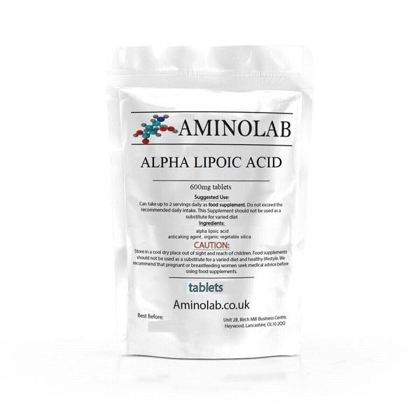 Aminolab - Alpha LIPOIC Acid 600mg 30 Tablets