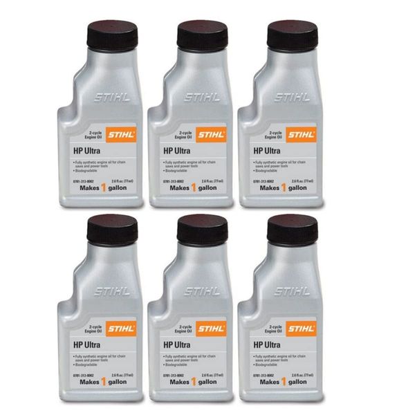 STIHL 0781 313 8002 2.6 Ounce High Performance Ultra 2 Cycle Engine Oil, 6 Pack