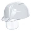 DIC AA23-CSV HA8E4-K23 Lightweight Helmet, Karugami, Built-in Shield, Perforated, White/Clear