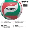 Molten Volley Ball - 5, White/Green/Red