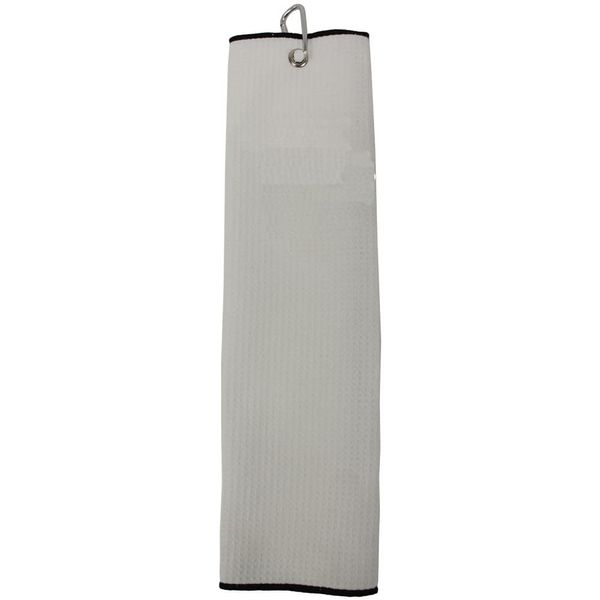 Tri-Fold Microfibre White Towel