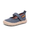 Bisgaard Unisex Children's Barefoot Ballet Trainers, Navy dots, 27 EU