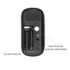 Graphic4You Gray Marble Pattern Stone Design Ergonomic Wireless Mouse with Nano Receiver