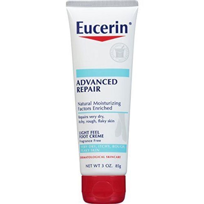 2 Pack Eucerin Intensive Repair Foot Creme 3 Oz Each