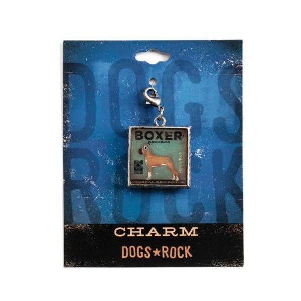 Dogs Rock Boxer Charm
