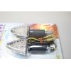 MOTRAX LED Arrows INDICATORS Motorcycle CARBON LONG STEM CLEAR LENS LA4