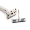 Rex Supply Company, Ambassador Adjustable 100% Stainless Steel Double Edge Safety Razor - Made in the USA