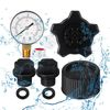 Pool Pressure Gauge Replace Parts Drain Cap Assembly Swimming Pool Filter