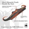 2PC Handmade Fine Tooth Folding Pocket mustache beard grooming Comb travel Set