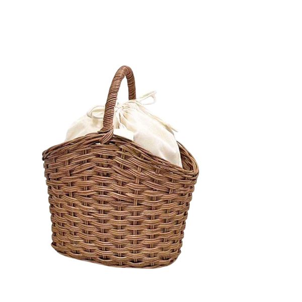 rattan bag with cloth