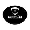 Programmer Computer IT PC Programming Coder Gift - PopSockets Extendable Base and Grip for Smartphones and Tablets