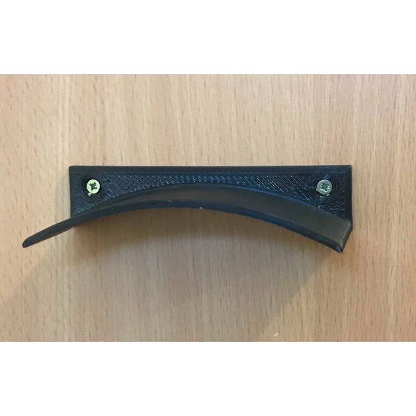 Headphone Wall Bracket/Hanger. Wide Black