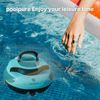 POOLPURE Robot Pool Cleaner, Cordless Pool Automatic Vacuum, Self-Parking