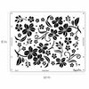 Swirly Floral Cake Stencil Full Size Design