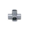 PVC TS Fitting 4 Gang Elbow Short 13A (Color: Gray)