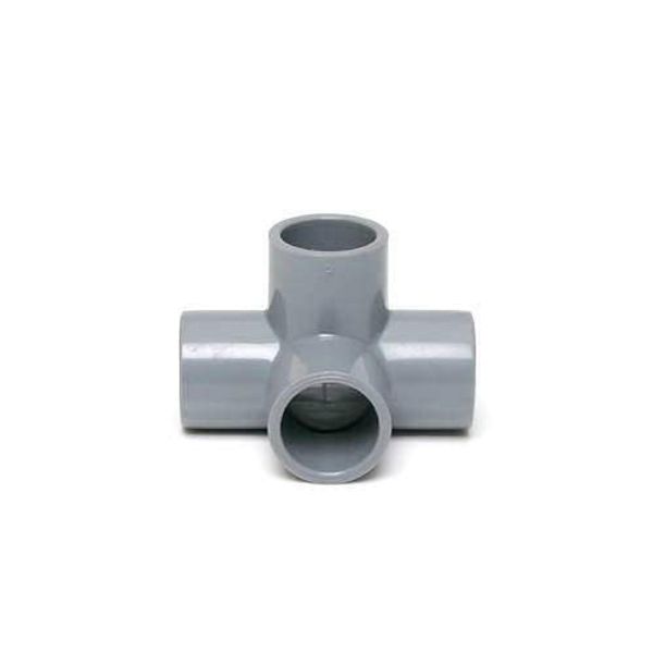 PVC TS Fitting 4 Gang Elbow Short 13A (Color: Gray)