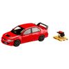 HJ64 1/64 Mitsubishi Lancer Evolution 8 MR GSR with Engine Display Model Red Solid Finished Product