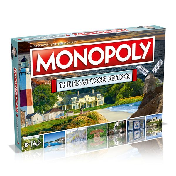 MONOPOLY Board Game - The Hamptons Edition: 2-6 Players Family Board Games for Kids and Adults, Board Games for Kids 8 and up, for Kids and Adults, Ideal for Game Night