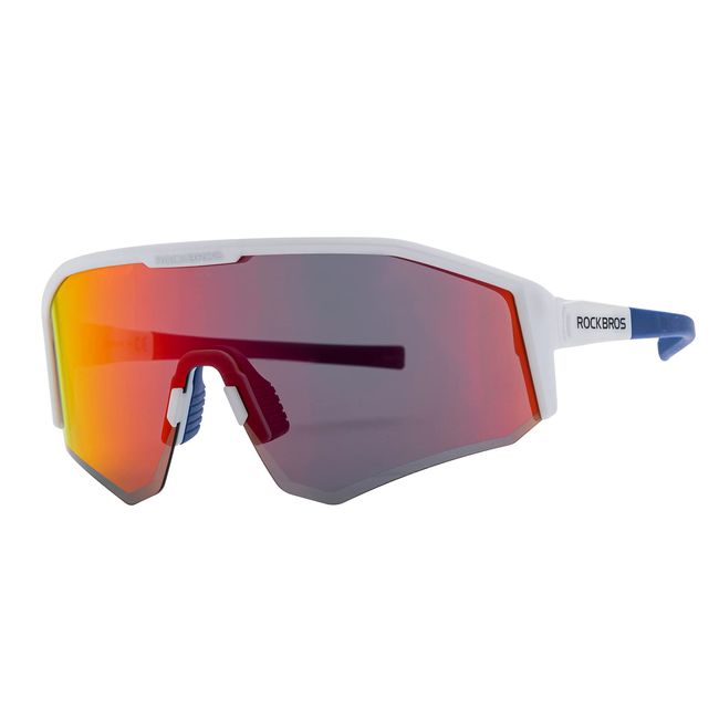 ROCKBROS Polarisierte Fahrradbrillen Damen Herren Sonnenbrille TAC-Gläser + TR90-Rahmen Verstellbarer-Bügel-Design für Radfahren Laufen Angeln