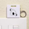Azeeda 'Cute Bees & Hive' Keyring Tape Measure/Spirit Level Tool (KM00042430)