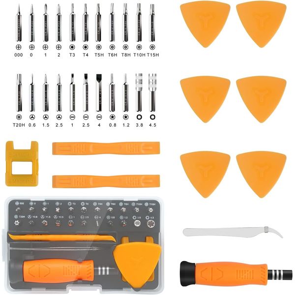 33 IN 1 Feinmechaniker Schraubendreher Set,Screwdriver Kit,Mini Werkzeug mit Torx T3 T4 T5H T8H T10H T15H T20H,usw,Präzisionselektronik Reparatur Kit für Laptop,Tablet,Uhr,Kamera,Brille,Xbox