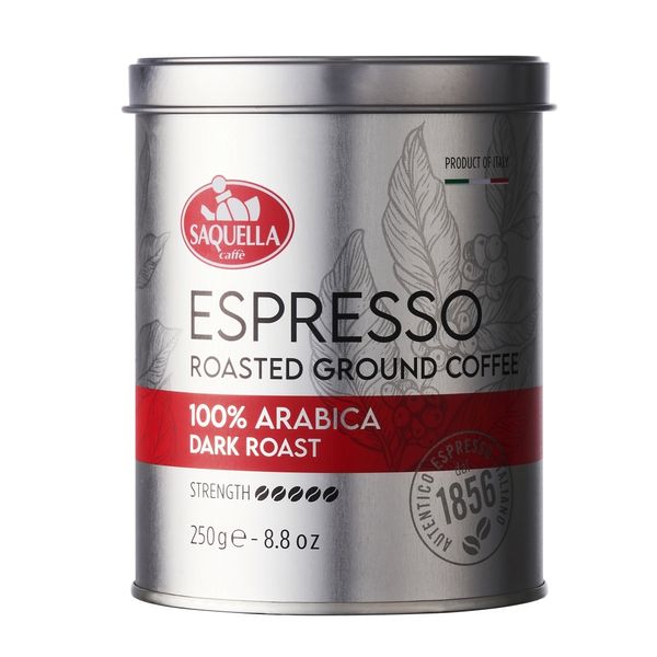 [Sakella1856] 100% Arabica Dark Roast Ground Coffee 250g Tin and 3 other types