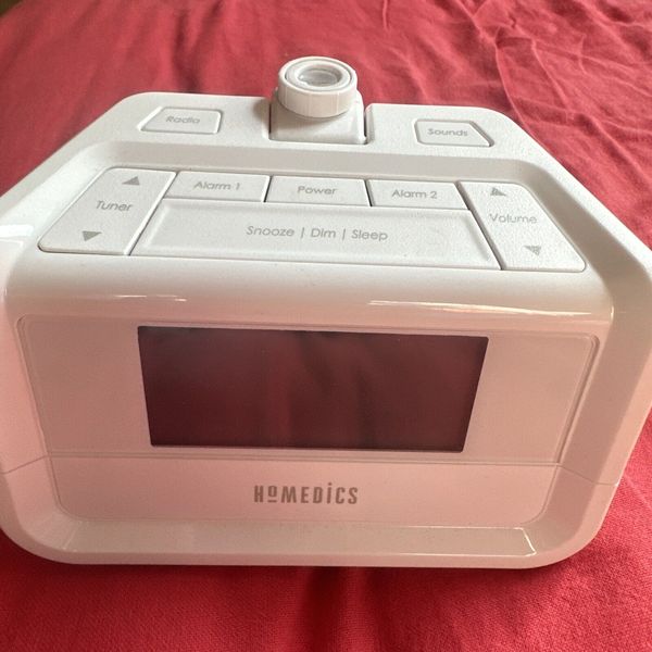 HoMedics Soundspa Digital FM Clock Radio W Time Projection SS-4520 Sound Machine