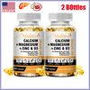 MULITTEA Calcium Magnesium Zinc Capsules with Vitamind3 for Strong Bones