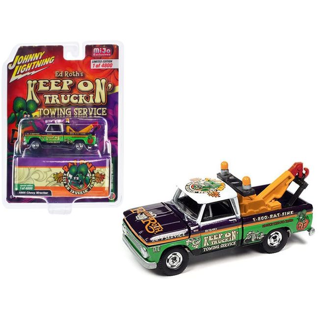 1:64 Rat Fink 1966 Chevy Wrecker Towing Service ラットフィンク ミニカー