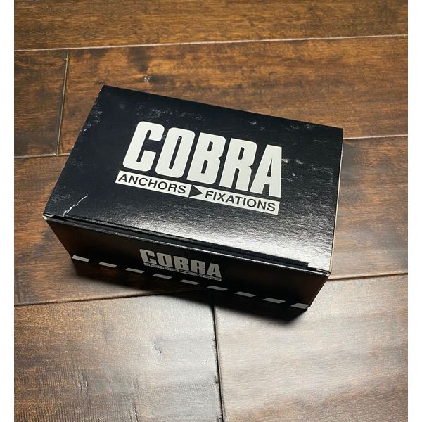 NEW Cobra 021C BOX (100) DRYWALL Wall Drillers Hollow Wall Anchors Nylon w Screw